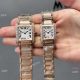 Clone Cartier Tank francaise Quartz watches 2-Tone Rose Gold (2)_th.jpg